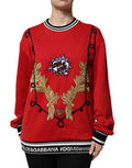 Women's Embroidered Cotton Crew Neck Sweatshirt Sweatshirts