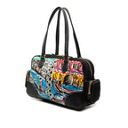 Printed Canvas Venezia Shoulder Bag