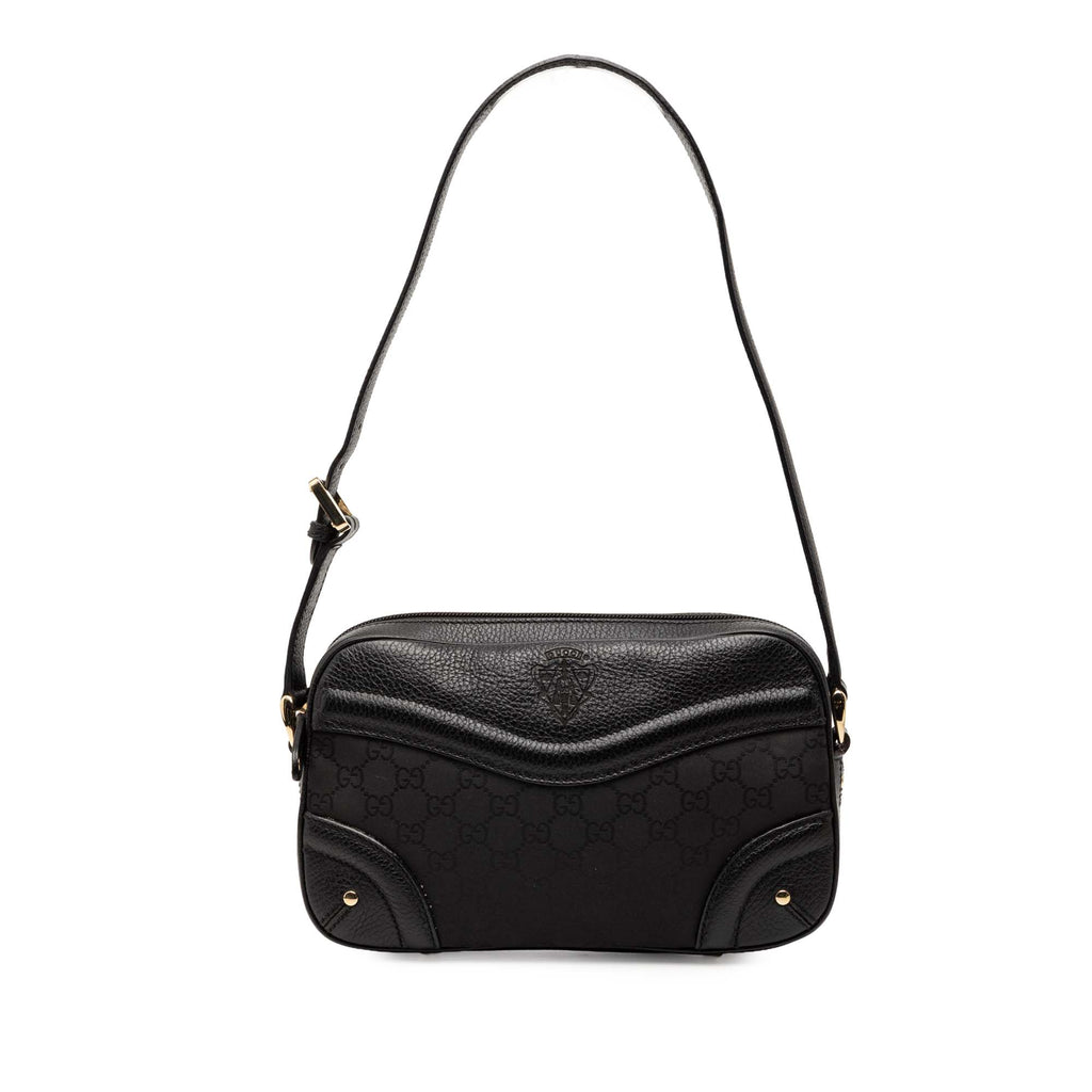 GG Nylon Crest Shoulder Bag