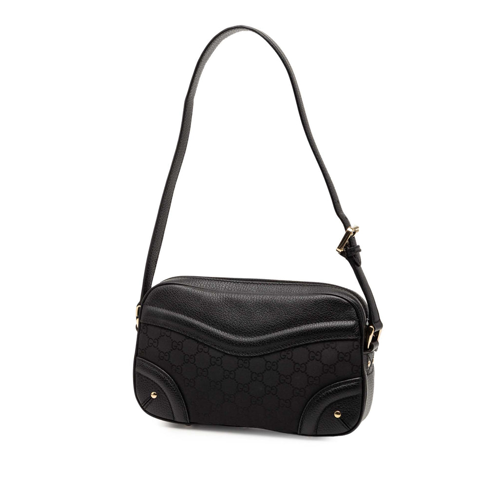 GG Nylon Crest Shoulder Bag