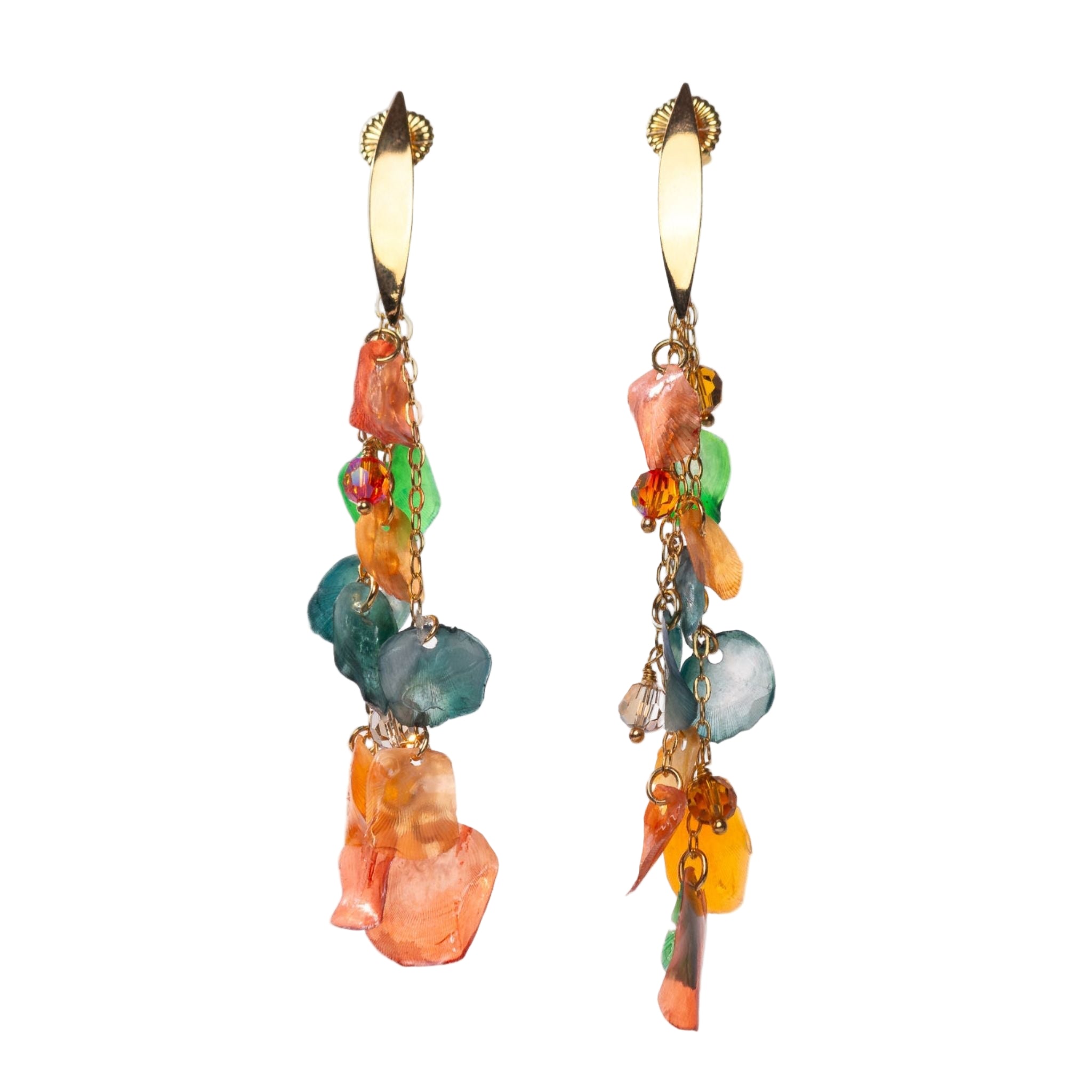 Coral Rain Earring