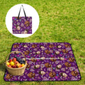 Personalizado 1-3 Cara Foto Fluorescente Patrón Picnic Mat Todo-en-Uno Tote Bag Birthday Anniversary Gift for Dog Cat Lovers