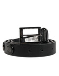 Men's Black Luxury Leather Dg Studs Buckle Belt