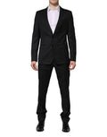 Men's Dark Gray Martini 2 Pc Single Breasted Suit Virgin Wool