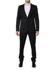 Men's Dark Gray Martini 2 Pc Single Breasted Suit Virgin Wool