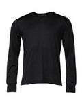 Men's Silk-Cotton Crew Neck Sweater Black