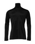 Men's Polyester Blend Turtleneck Black Elastane