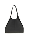 Coccinelle Grained Calf Leather Shoulder Bag — Black