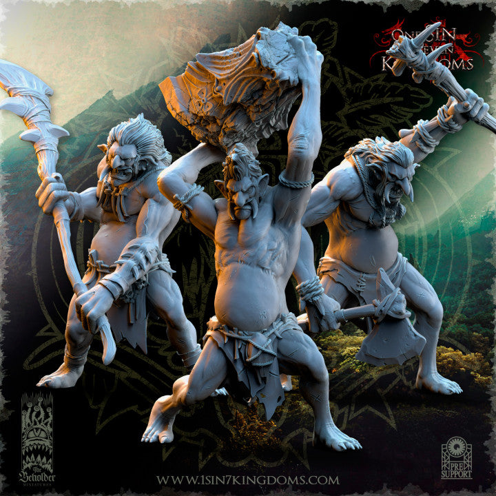 Mountain Trolls, The Beholder Miniatures