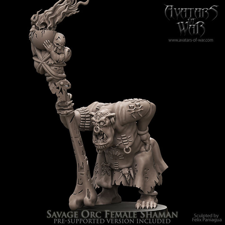 Feral Orc Female Shaman, Avatars of War