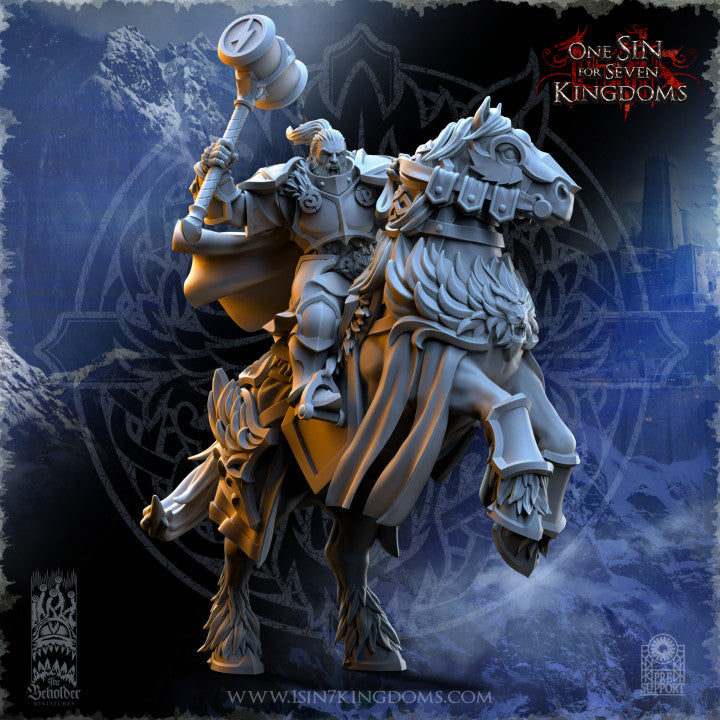 Haakon Storm-Knight Commander, The Beholder Miniatures