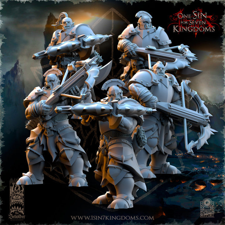 Nestah Orcs Crossbowers, The Beholder Miniatures