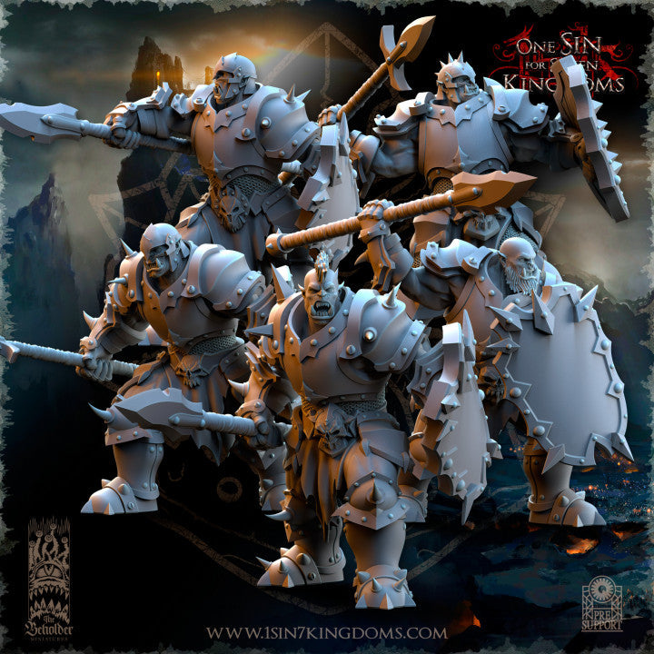 Nestah Orcs Warriors, The Beholder Miniatures