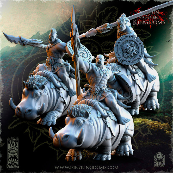 Salanaar Orcs Riders, The Beholder Miniatures