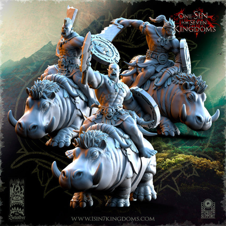 Salanaar Orcs Riders, The Beholder Miniatures