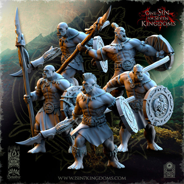 Salanaar Orcs Warriors, The Beholder Miniatures