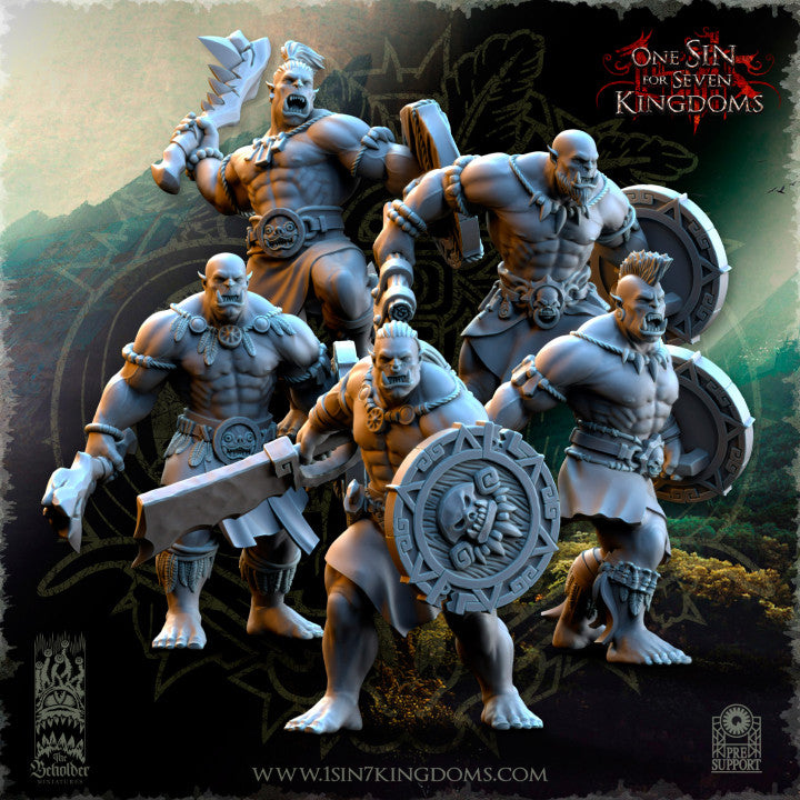 Salanaar Orcs Warriors, The Beholder Miniatures