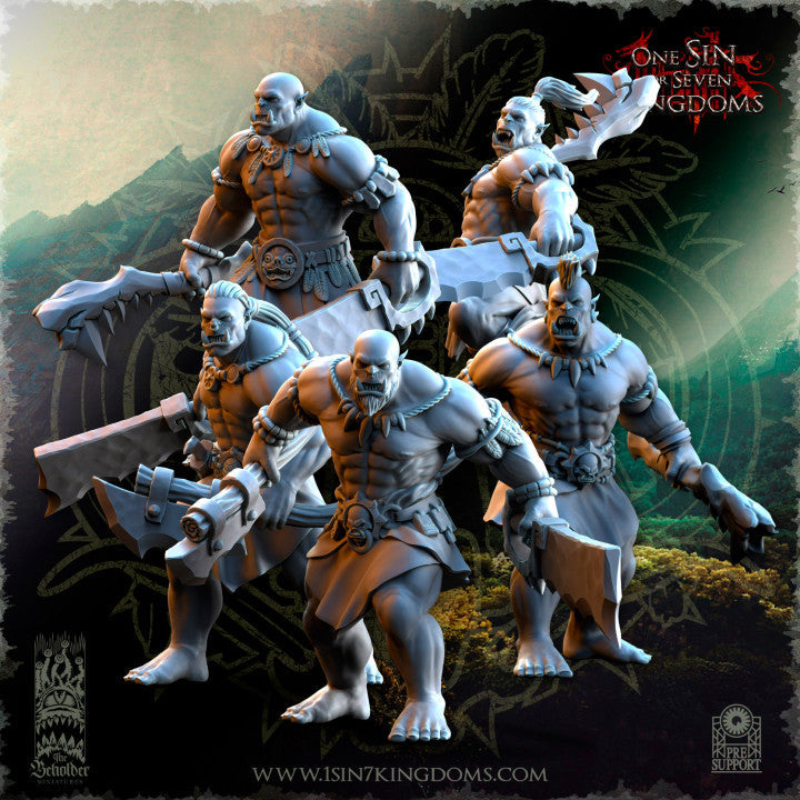 Salanaar Orcs Warriors, The Beholder Miniatures
