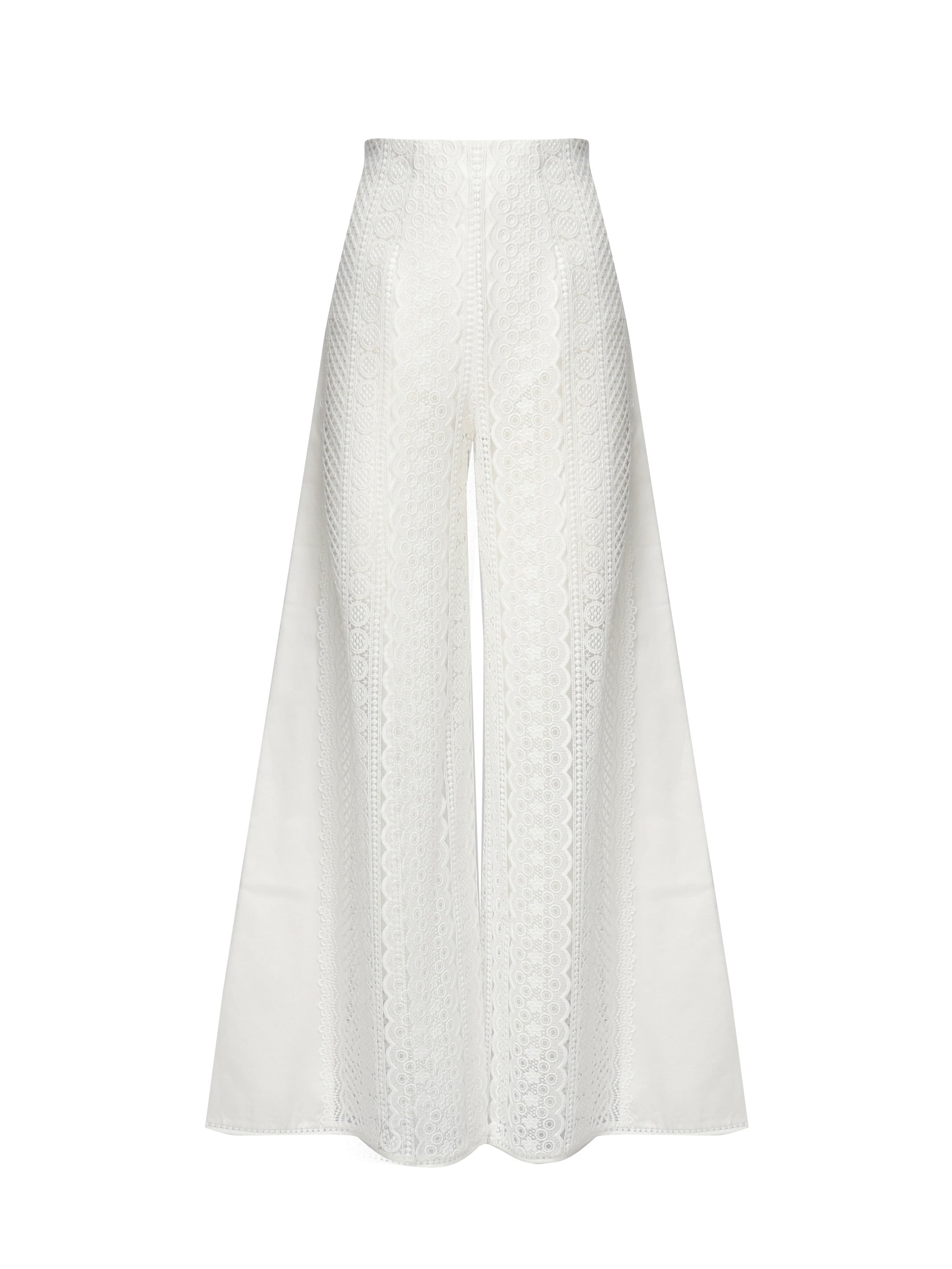 CharoRuiz RTW White Polyester Cotton Silk - S