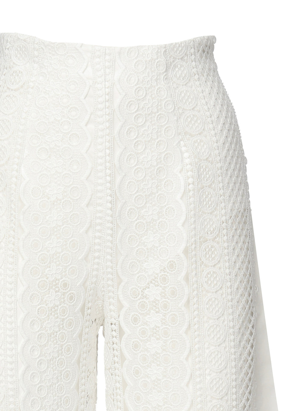 CharoRuiz RTW White Polyester Cotton Silk - M