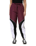 Women's Colorblock Polyester Joggers Multicolor