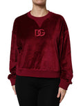 Women's Logo-Embroidered Velvet Sweatshirt Cotton Nylon Sweatshirts