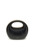 Sacai Rigid Calf Leather Top Handle Bag — Black