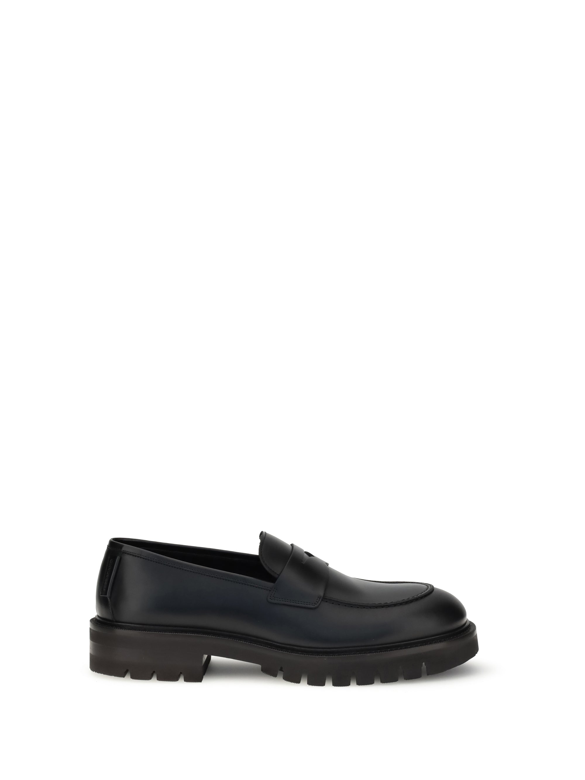 Ferragamo Penny Loafer Loafer — Black