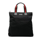 GG Canvas Web Vertical Tote