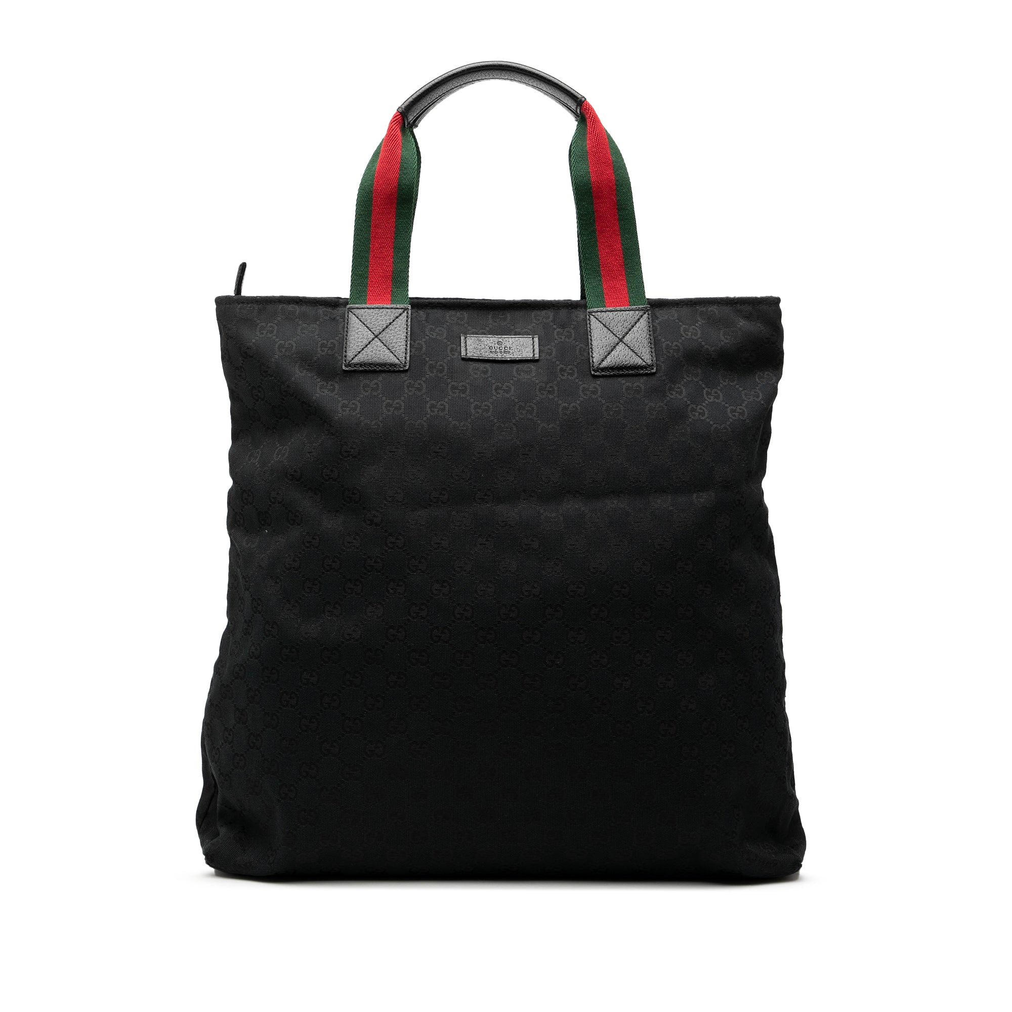 GG Canvas Web Vertical Tote