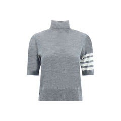 Women's Gray Polyamide Turtleneck Clothing