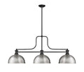 Z-Lite Melange Matte Black with Brushed Nickel Dome Shade