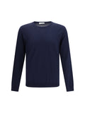 Roberto Collina Cotton Crew Neck Sweater — Navy