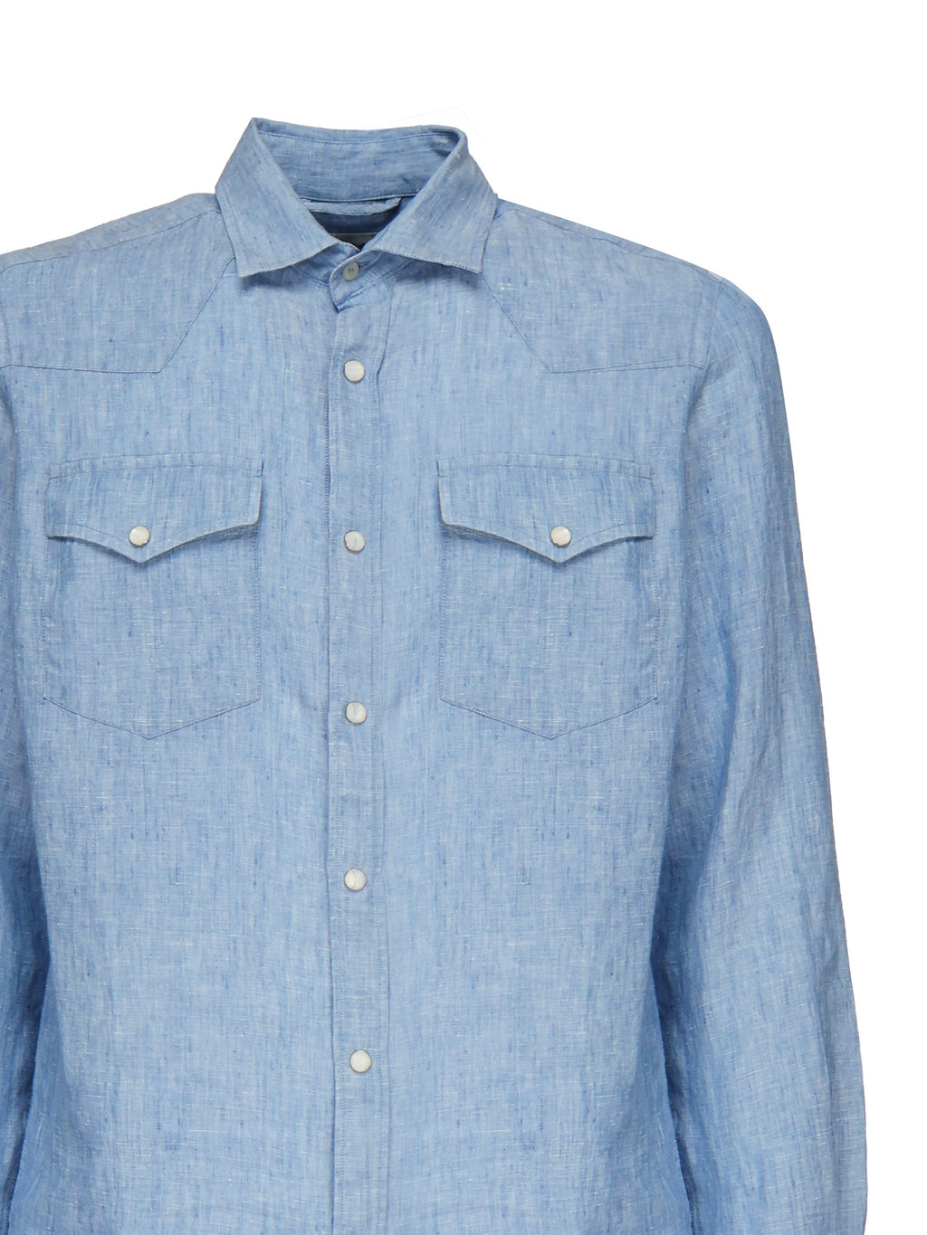 MC2 Saint Barth Shirts Blue Linen