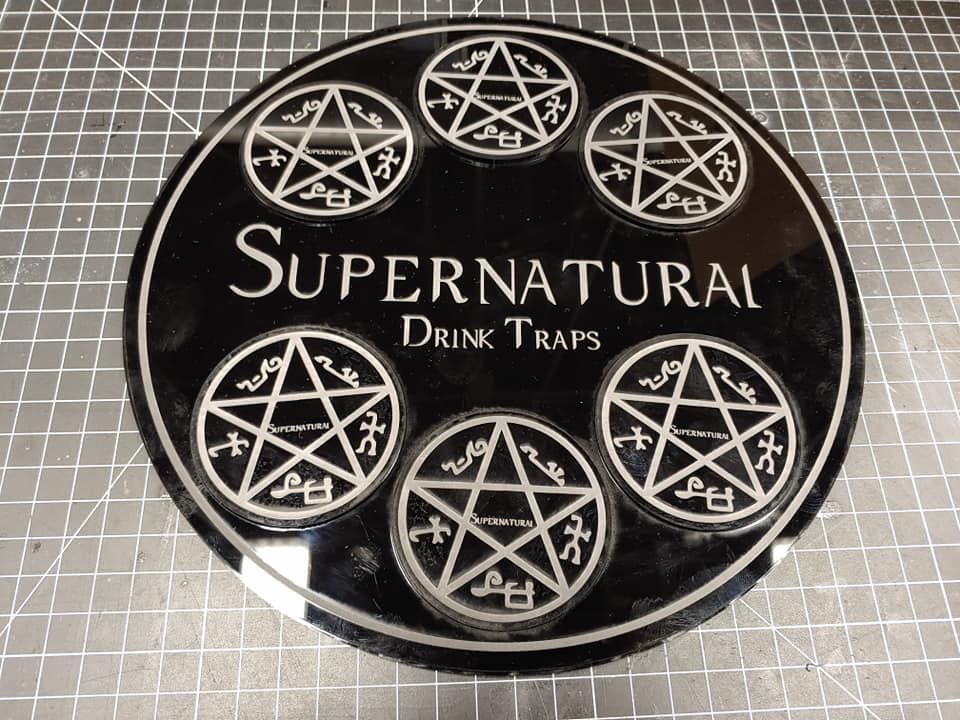 Supernatual Drink Trap Coaster Set By Prop Money Inc.