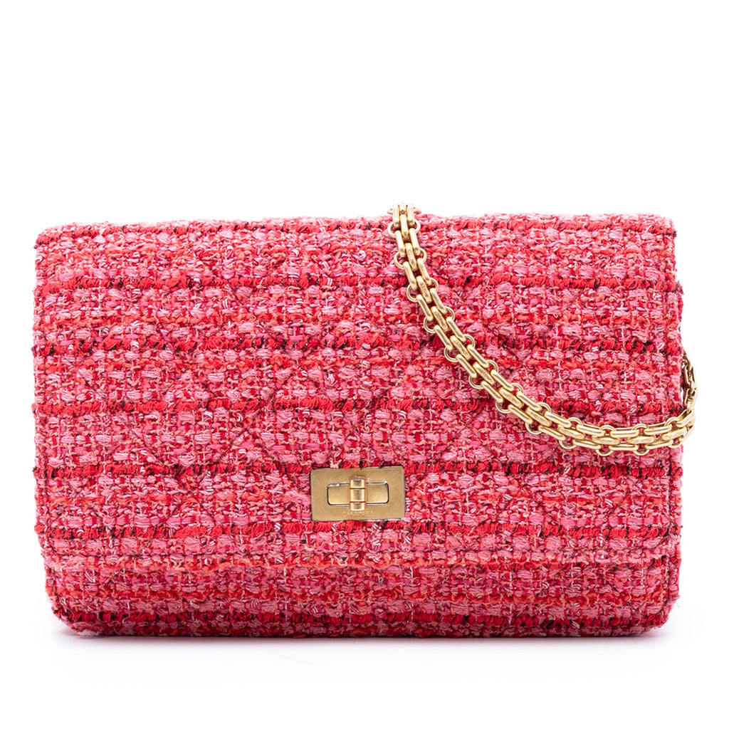 Quilted Tweed Reissue 2.55 Wallet On Chain