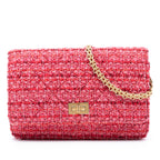 Quilted Tweed Reissue 2.55 Wallet On Chain