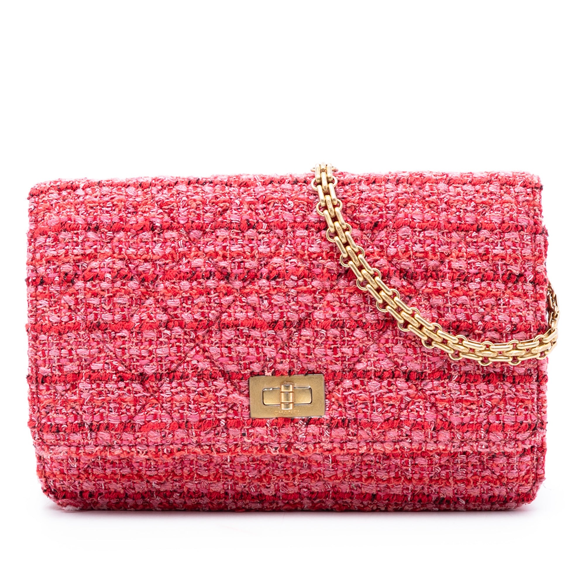 Quilted Tweed Reissue 2.55 Wallet On Chain