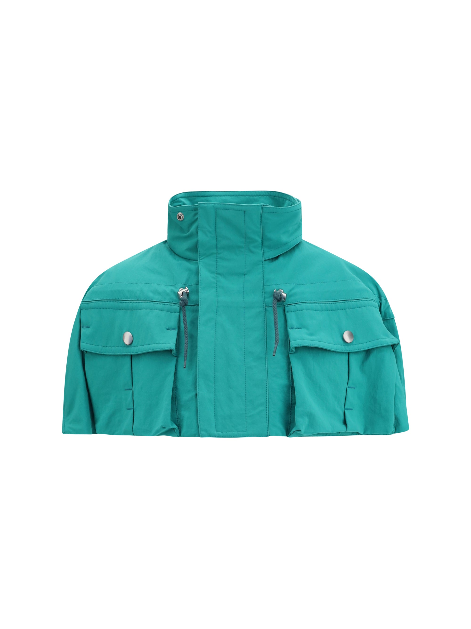 Prada Nylon Cape — Green