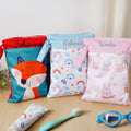 Bolsa impermeable personalizada con nombre bordado Fiesta en la playa Regalo de cumpleaños para niños