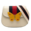Small Calfskin Web Linea Butterfly Totem Crossbody
