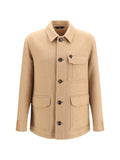 Brioni Workwear Cashmere Jacket — Beige