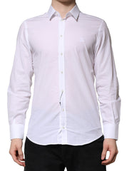 White Martini Long Sleeves Men Formal Shirt Cotton