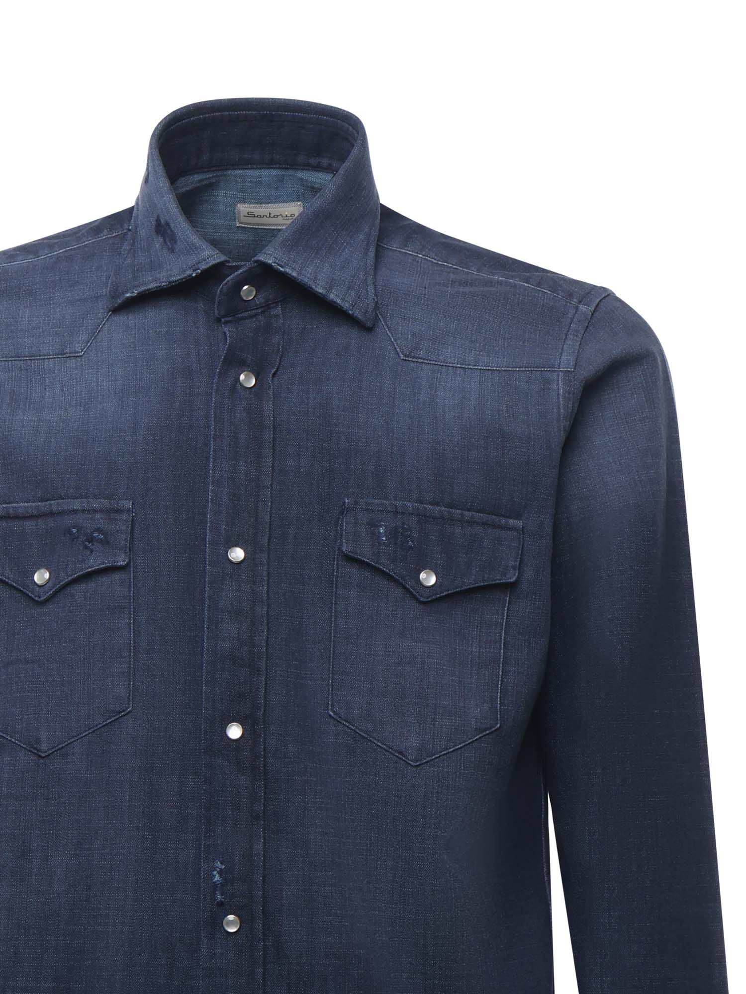 SARTORIO NAPOLI Shirts Blue Cotton - 42