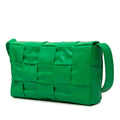 Small Paper Calfskin Intrecciato Cassette Crossbody
