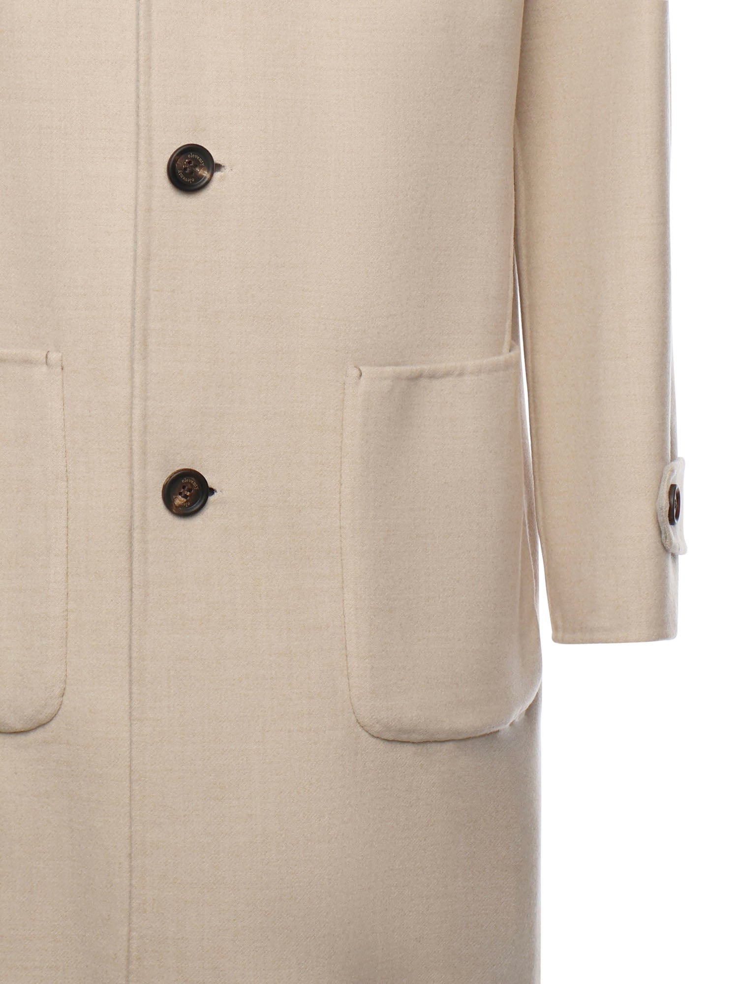 Eleventy Coats Sand/light Gray Wool