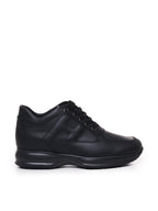 Hogan Sneakers Black Calfskin - 12½