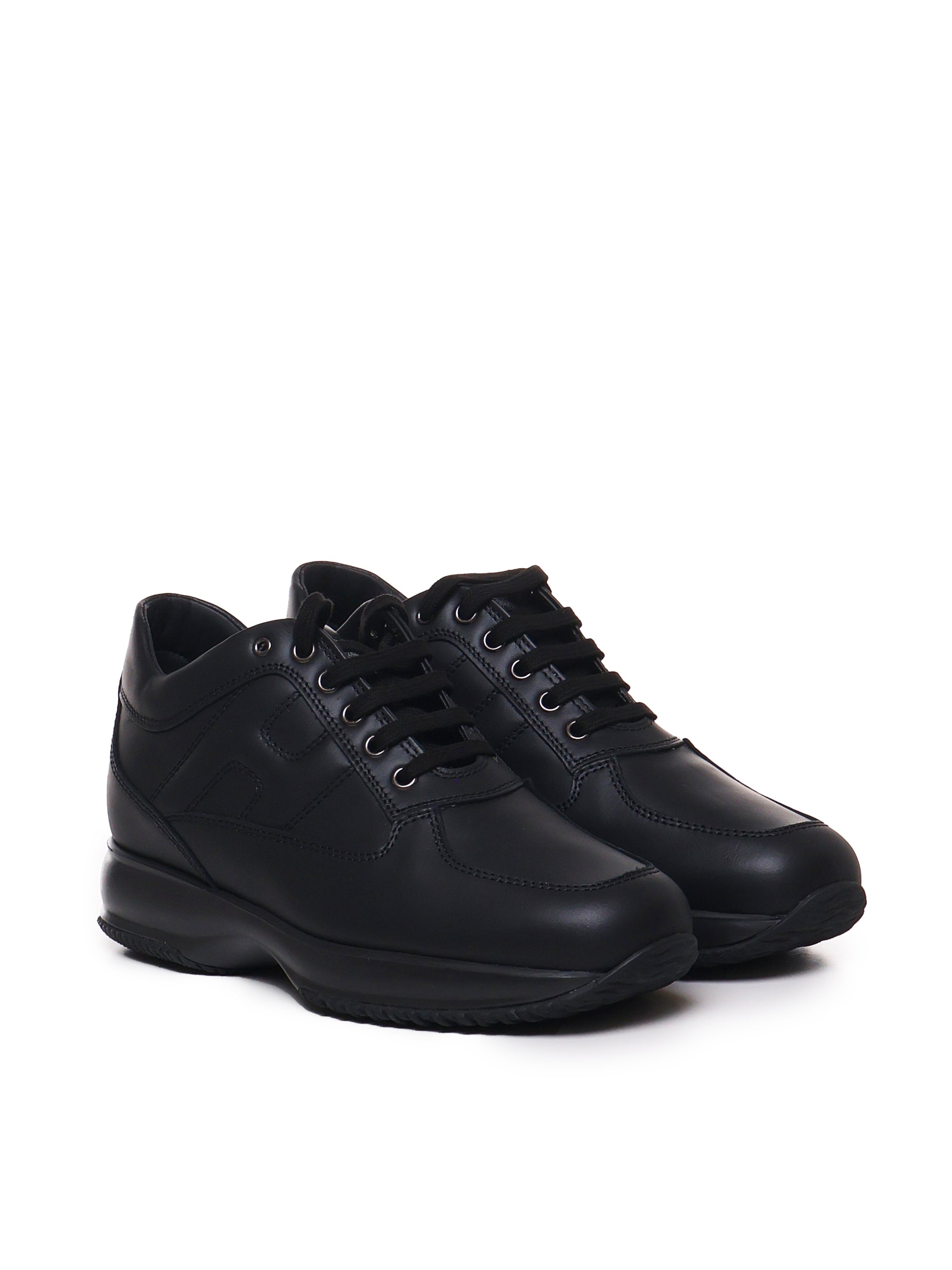 Hogan Sneakers Black Calfskin - 12½