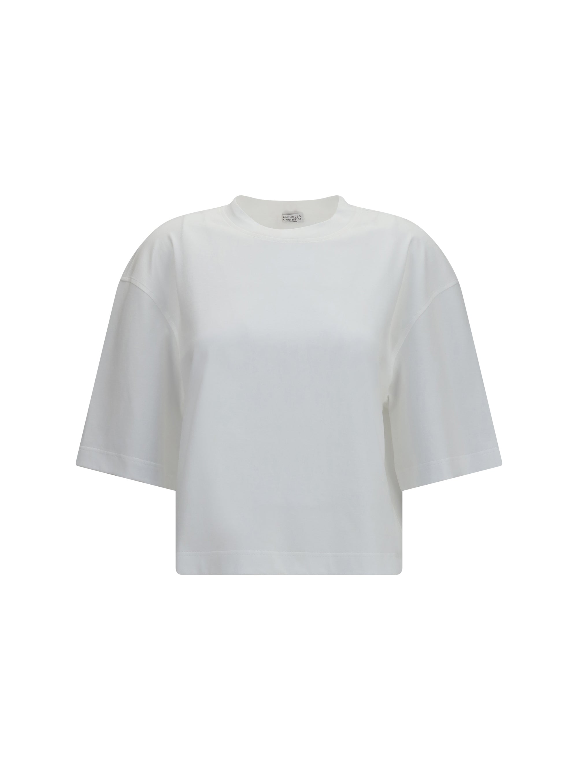 Brunello Cucinelli Oversized Cotton T-Shirt — White
