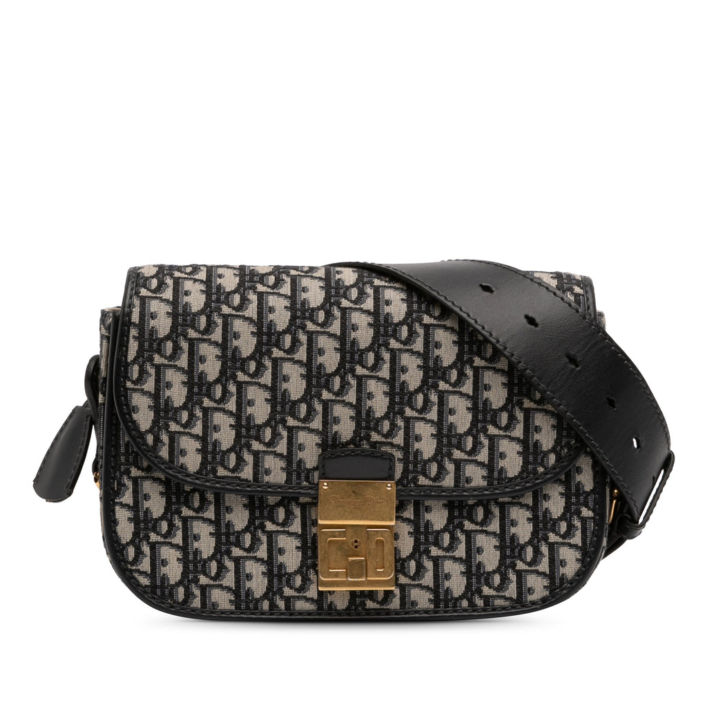Oblique Canvas Flap Crossbody